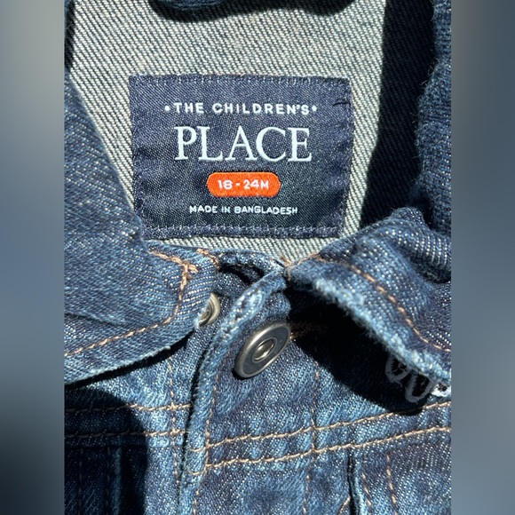 The Children’s Place Disney Mickey Mouse Toddler Denim Jacket, Sz 18-24M - Picture 3 of 5